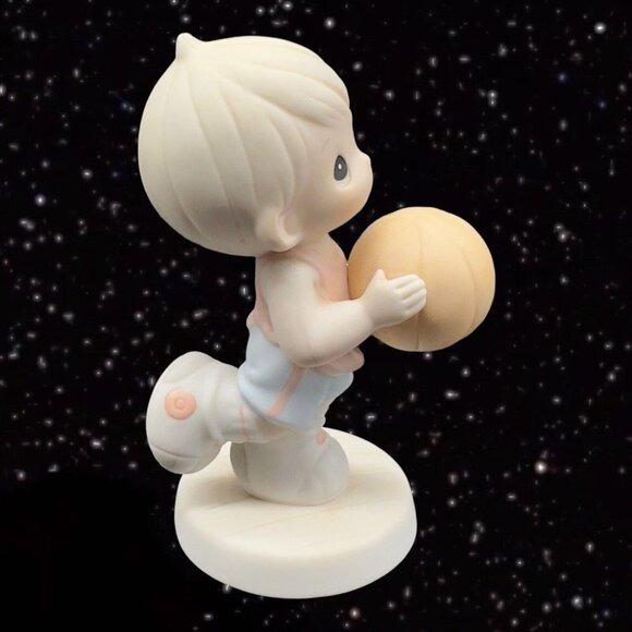 Precious Moments 1995 Enter His Courts With Thanksgiving Figurine Ceramic 5”Tall - Picture 1 of 7
